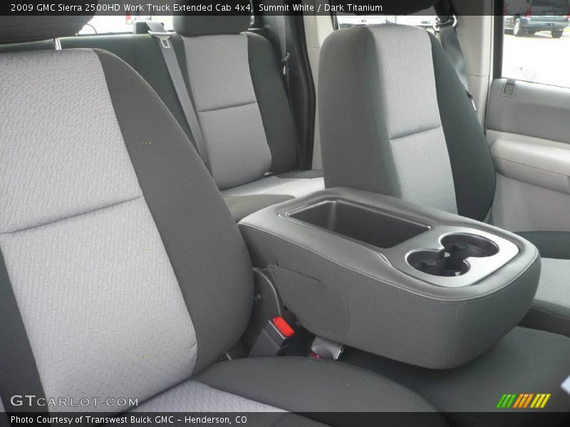 Summit White / Dark Titanium 2009 GMC Sierra 2500HD Work Truck Extended Cab 4x4