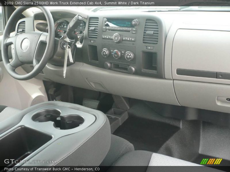Summit White / Dark Titanium 2009 GMC Sierra 2500HD Work Truck Extended Cab 4x4