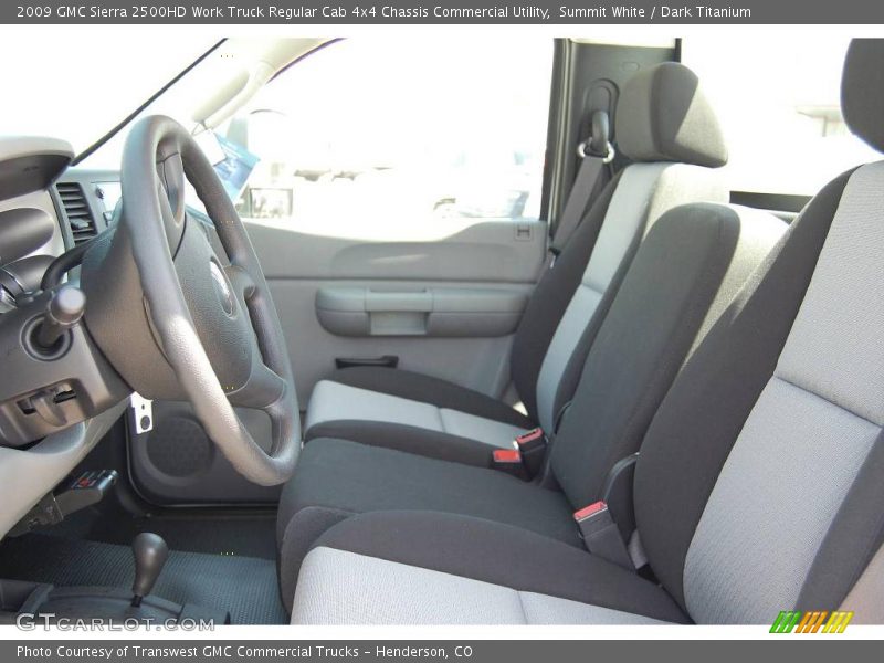 Summit White / Dark Titanium 2009 GMC Sierra 2500HD Work Truck Regular Cab 4x4 Chassis Commercial Utility