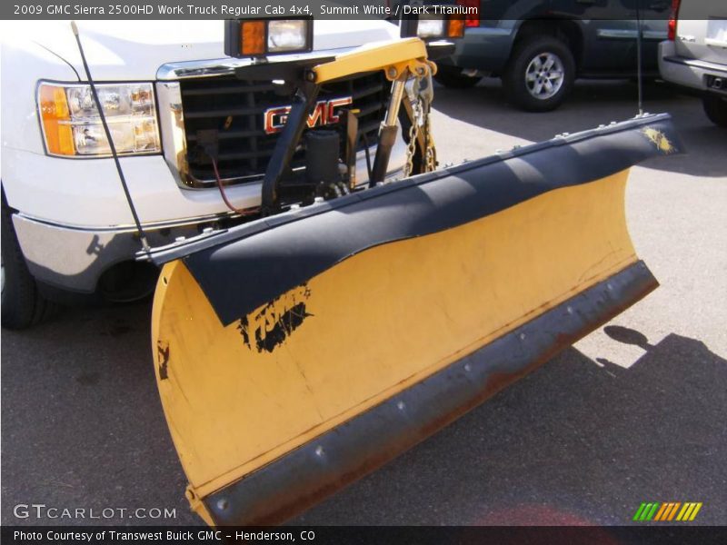 Summit White / Dark Titanium 2009 GMC Sierra 2500HD Work Truck Regular Cab 4x4