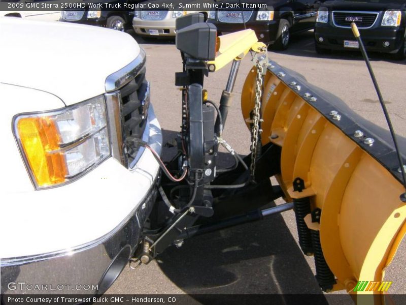 Summit White / Dark Titanium 2009 GMC Sierra 2500HD Work Truck Regular Cab 4x4