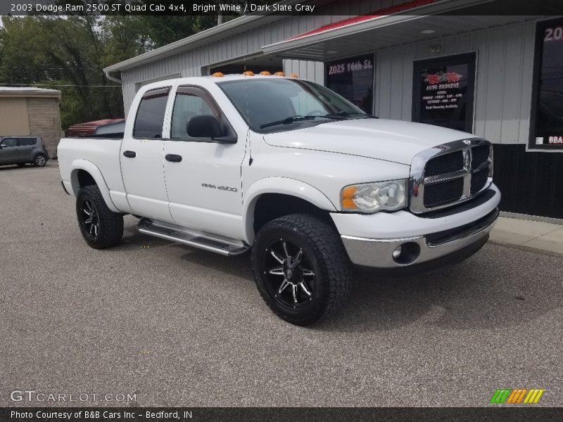 Bright White / Dark Slate Gray 2003 Dodge Ram 2500 ST Quad Cab 4x4