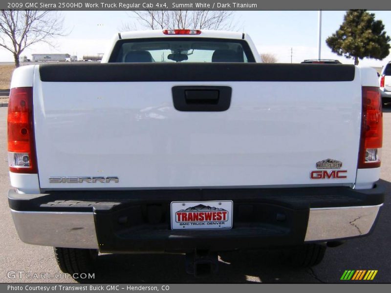 Summit White / Dark Titanium 2009 GMC Sierra 2500HD Work Truck Regular Cab 4x4