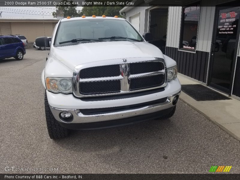 Bright White / Dark Slate Gray 2003 Dodge Ram 2500 ST Quad Cab 4x4