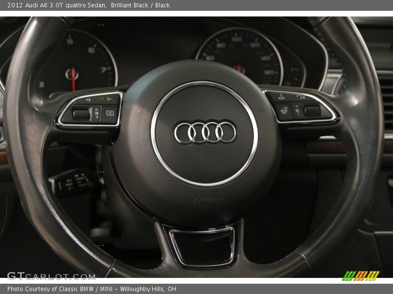 Brilliant Black / Black 2012 Audi A6 3.0T quattro Sedan