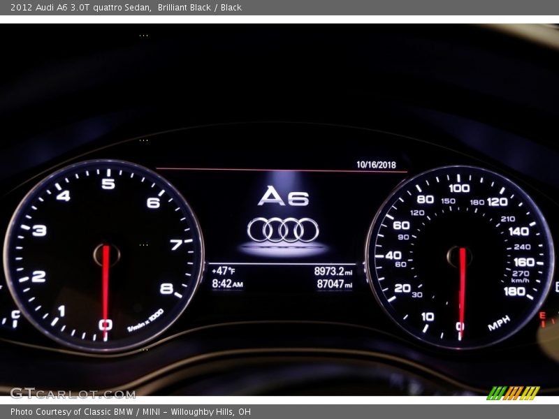 Brilliant Black / Black 2012 Audi A6 3.0T quattro Sedan