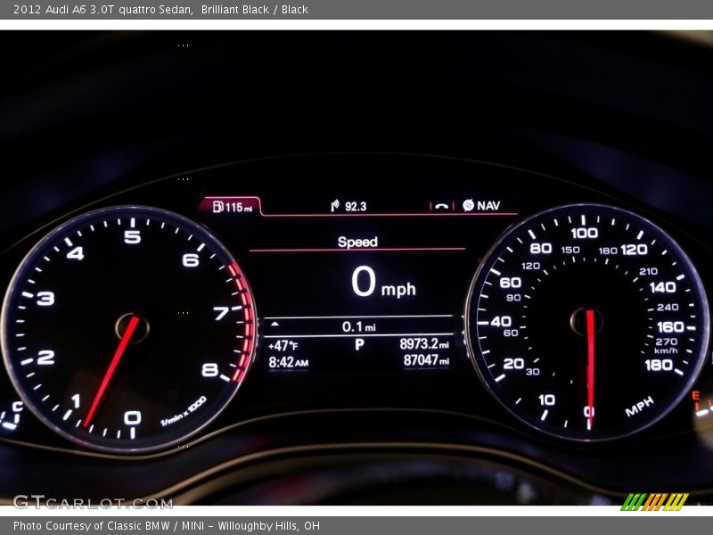 Brilliant Black / Black 2012 Audi A6 3.0T quattro Sedan
