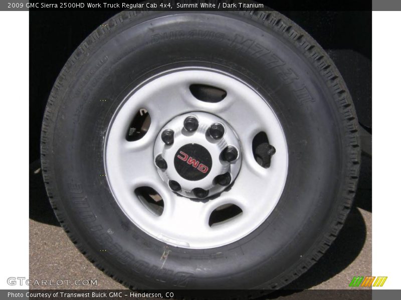 Summit White / Dark Titanium 2009 GMC Sierra 2500HD Work Truck Regular Cab 4x4