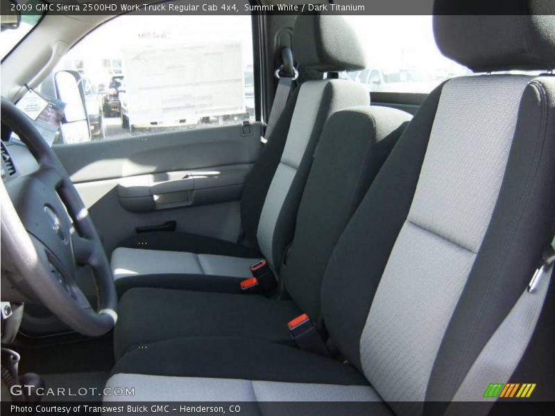 Summit White / Dark Titanium 2009 GMC Sierra 2500HD Work Truck Regular Cab 4x4