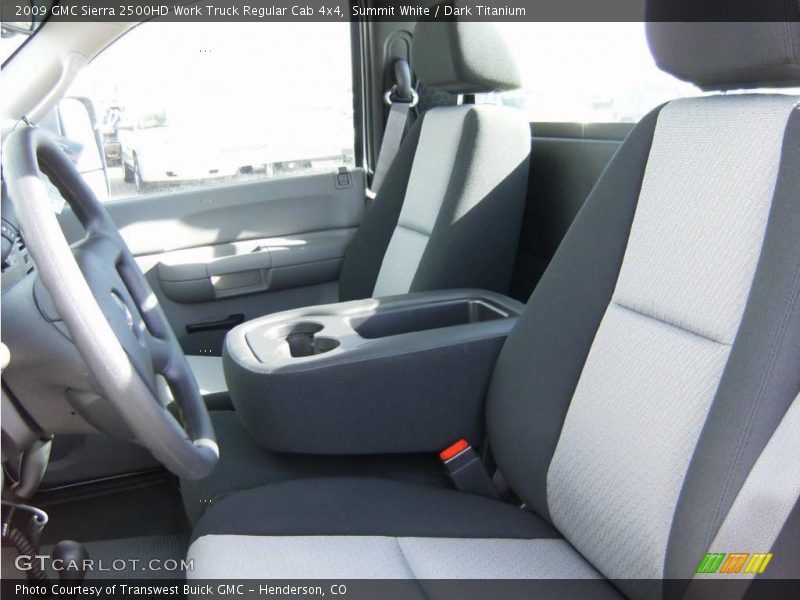 Summit White / Dark Titanium 2009 GMC Sierra 2500HD Work Truck Regular Cab 4x4