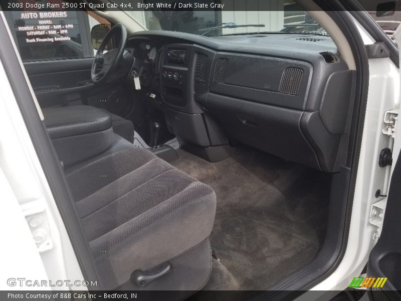Bright White / Dark Slate Gray 2003 Dodge Ram 2500 ST Quad Cab 4x4