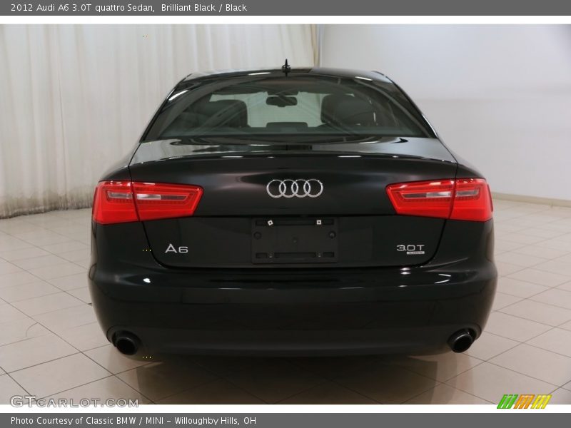 Brilliant Black / Black 2012 Audi A6 3.0T quattro Sedan