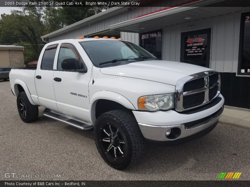 Bright White / Dark Slate Gray 2003 Dodge Ram 2500 ST Quad Cab 4x4