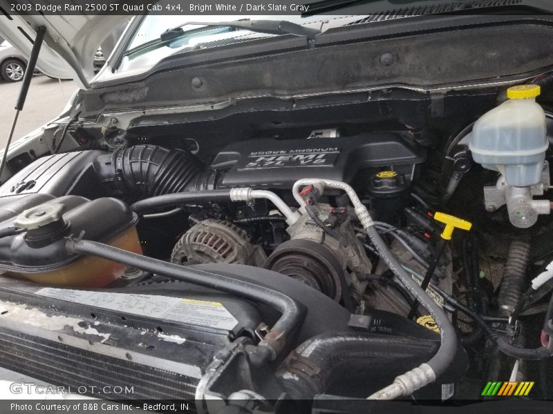 Bright White / Dark Slate Gray 2003 Dodge Ram 2500 ST Quad Cab 4x4