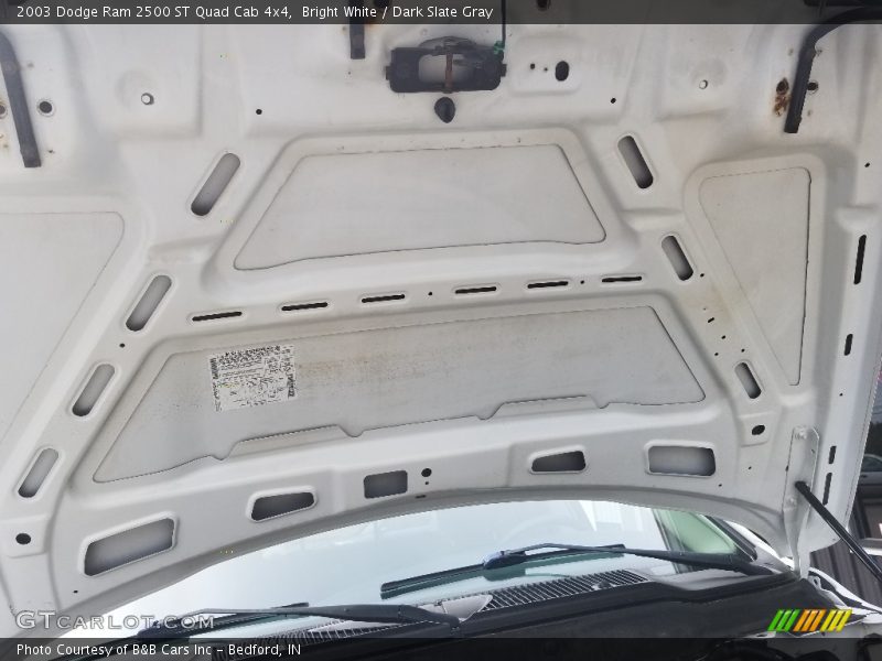 Bright White / Dark Slate Gray 2003 Dodge Ram 2500 ST Quad Cab 4x4