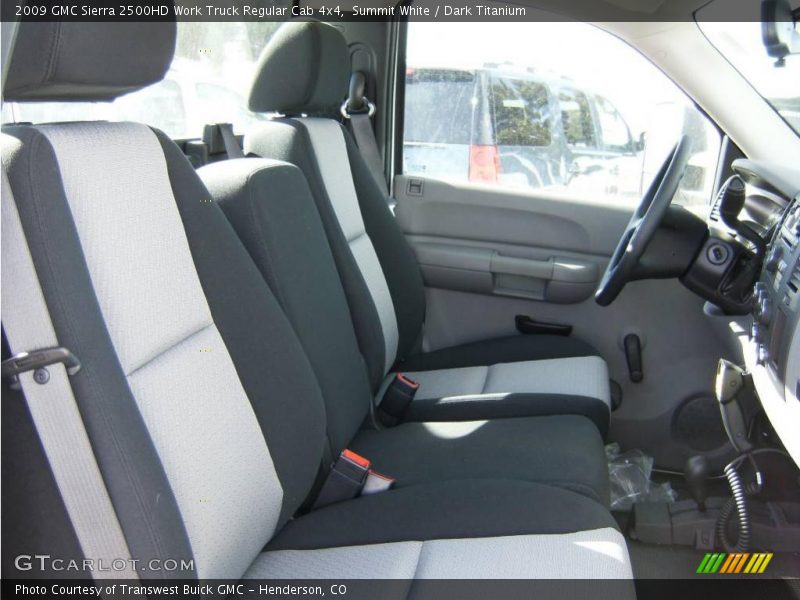 Summit White / Dark Titanium 2009 GMC Sierra 2500HD Work Truck Regular Cab 4x4