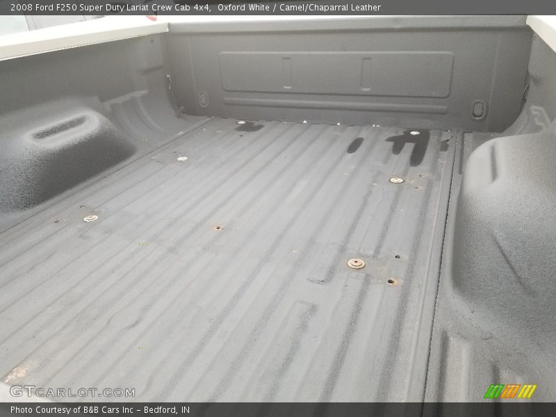 Oxford White / Camel/Chaparral Leather 2008 Ford F250 Super Duty Lariat Crew Cab 4x4