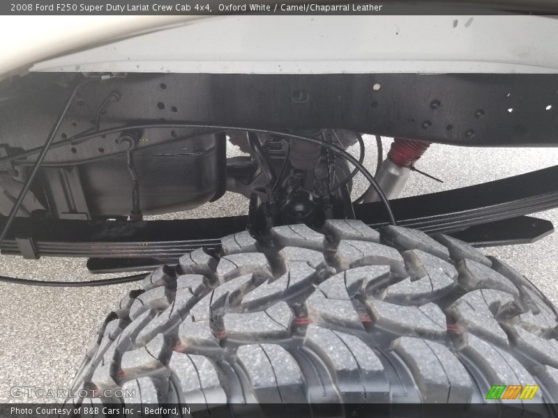 Oxford White / Camel/Chaparral Leather 2008 Ford F250 Super Duty Lariat Crew Cab 4x4