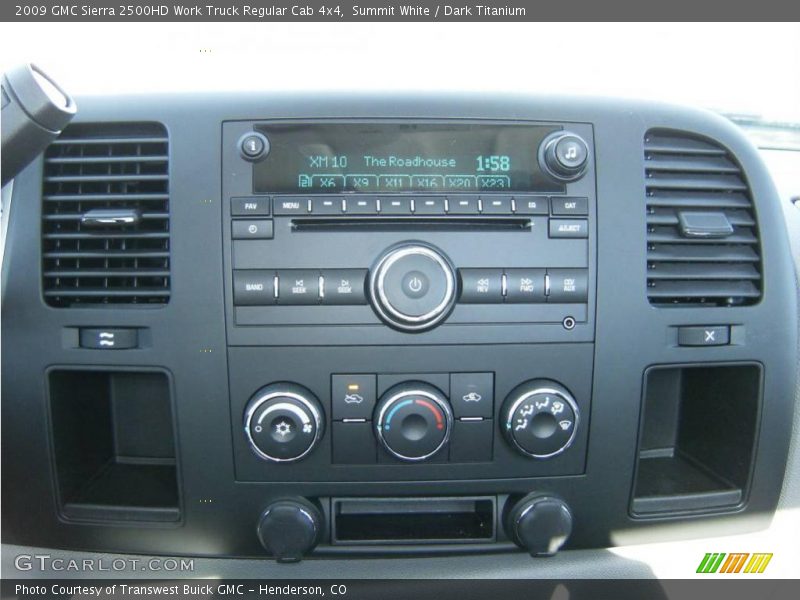 Summit White / Dark Titanium 2009 GMC Sierra 2500HD Work Truck Regular Cab 4x4