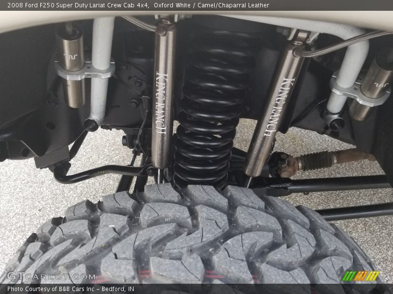 Oxford White / Camel/Chaparral Leather 2008 Ford F250 Super Duty Lariat Crew Cab 4x4