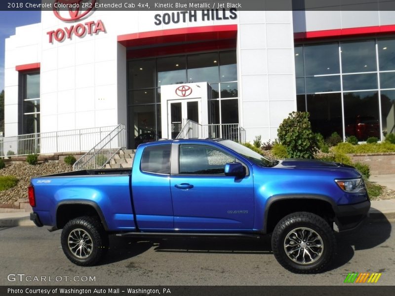 Kinetic Blue Metallic / Jet Black 2018 Chevrolet Colorado ZR2 Extended Cab 4x4