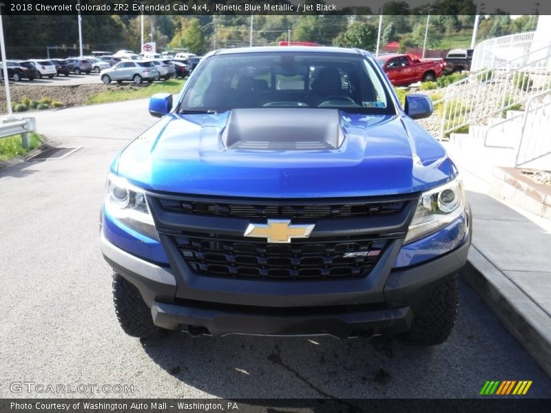Kinetic Blue Metallic / Jet Black 2018 Chevrolet Colorado ZR2 Extended Cab 4x4