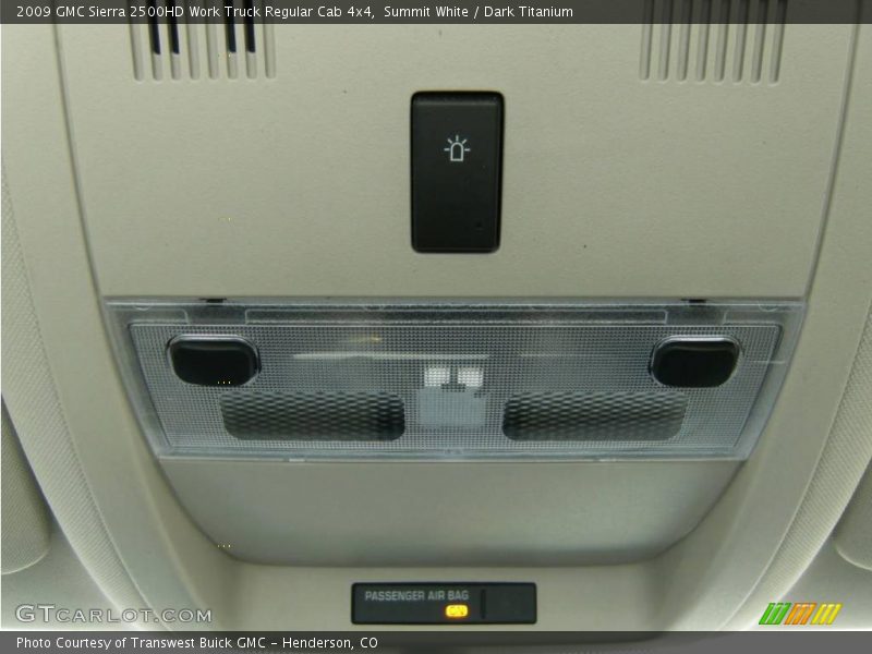 Summit White / Dark Titanium 2009 GMC Sierra 2500HD Work Truck Regular Cab 4x4