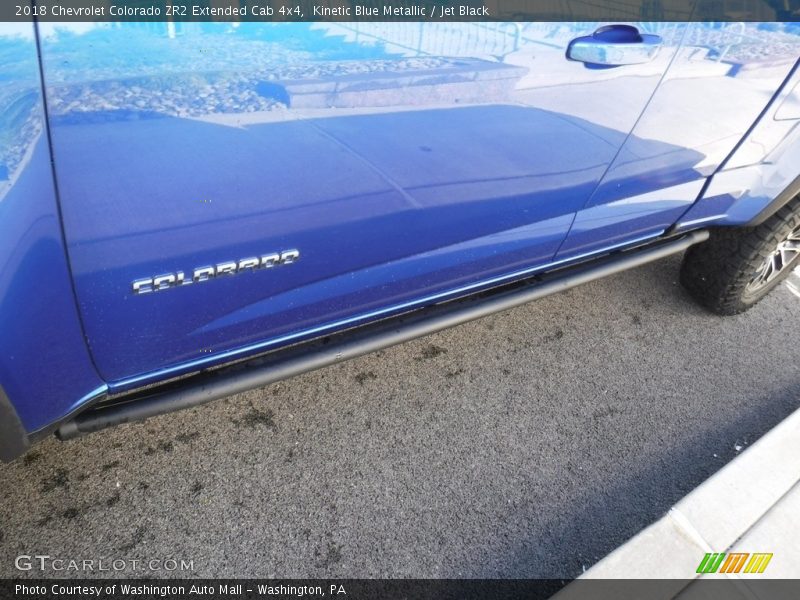 Kinetic Blue Metallic / Jet Black 2018 Chevrolet Colorado ZR2 Extended Cab 4x4