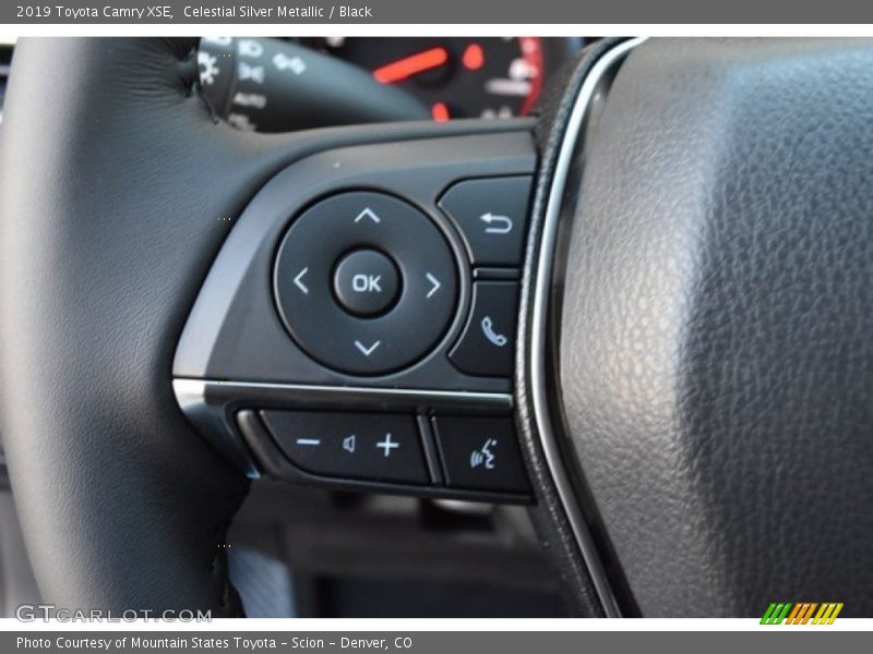 Celestial Silver Metallic / Black 2019 Toyota Camry XSE