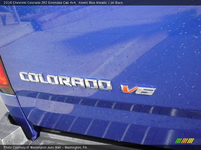 Kinetic Blue Metallic / Jet Black 2018 Chevrolet Colorado ZR2 Extended Cab 4x4