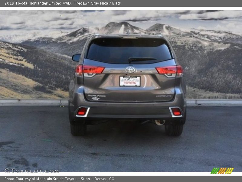 Predawn Gray Mica / Black 2019 Toyota Highlander Limited AWD