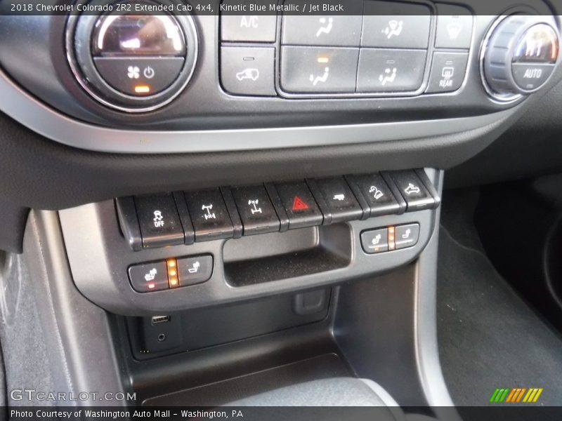 Kinetic Blue Metallic / Jet Black 2018 Chevrolet Colorado ZR2 Extended Cab 4x4