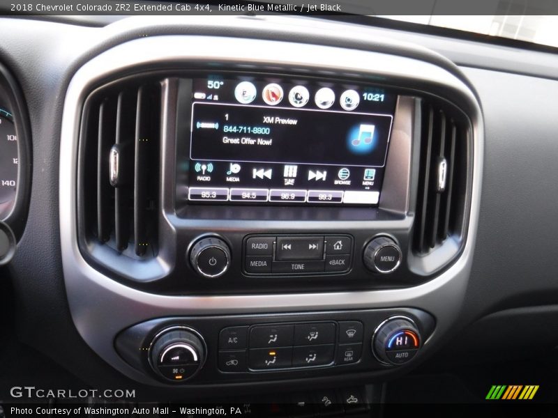 Kinetic Blue Metallic / Jet Black 2018 Chevrolet Colorado ZR2 Extended Cab 4x4