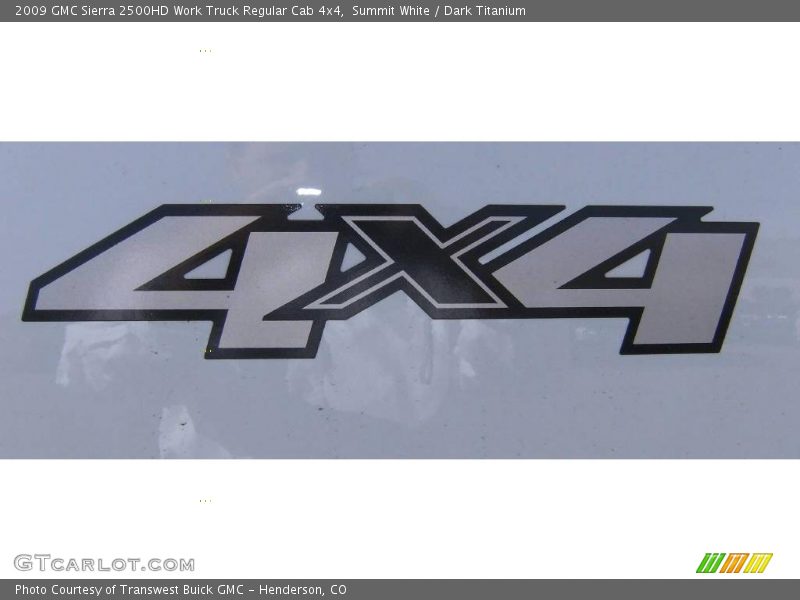 Summit White / Dark Titanium 2009 GMC Sierra 2500HD Work Truck Regular Cab 4x4