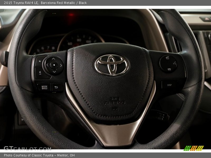 Barcelona Red Metallic / Black 2015 Toyota RAV4 LE