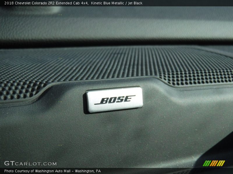 Kinetic Blue Metallic / Jet Black 2018 Chevrolet Colorado ZR2 Extended Cab 4x4