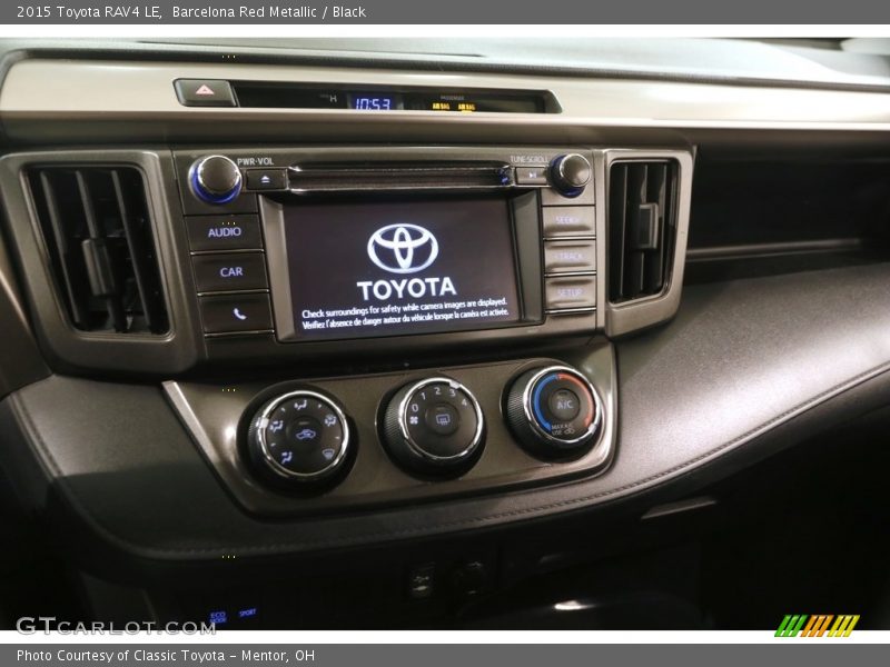 Barcelona Red Metallic / Black 2015 Toyota RAV4 LE