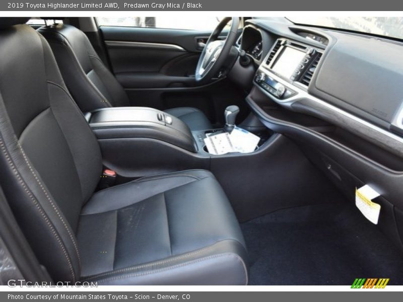 Front Seat of 2019 Highlander Limited AWD