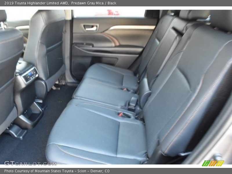 Rear Seat of 2019 Highlander Limited AWD