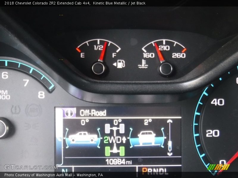 Kinetic Blue Metallic / Jet Black 2018 Chevrolet Colorado ZR2 Extended Cab 4x4