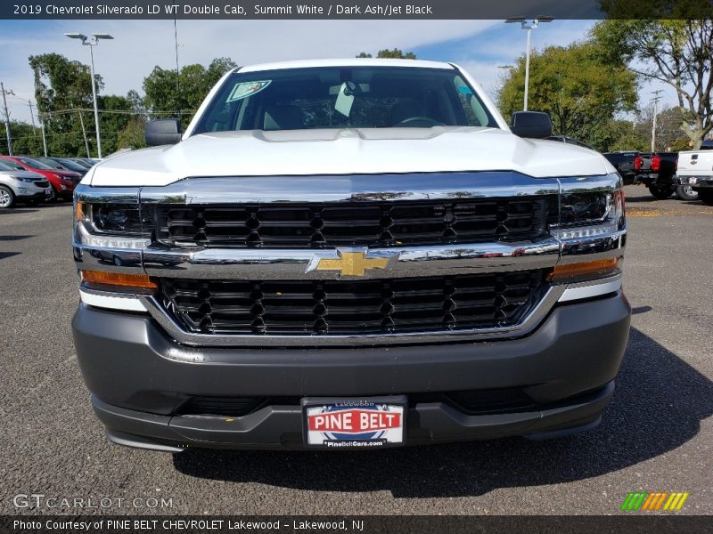 Summit White / Dark Ash/Jet Black 2019 Chevrolet Silverado LD WT Double Cab