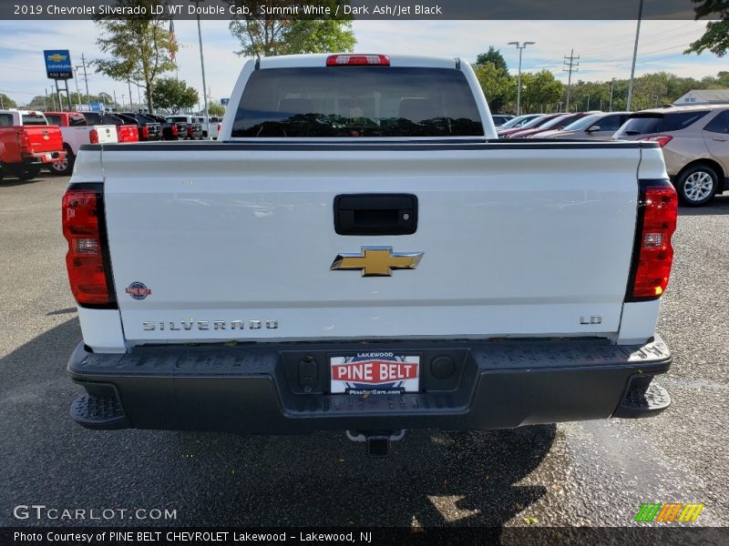 Summit White / Dark Ash/Jet Black 2019 Chevrolet Silverado LD WT Double Cab