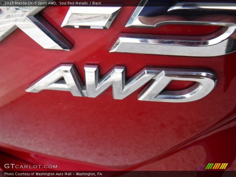 Soul Red Metallic / Black 2016 Mazda CX-5 Sport AWD