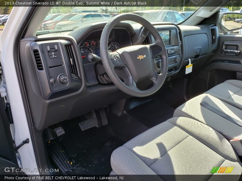 Summit White / Dark Ash/Jet Black 2019 Chevrolet Silverado LD WT Double Cab