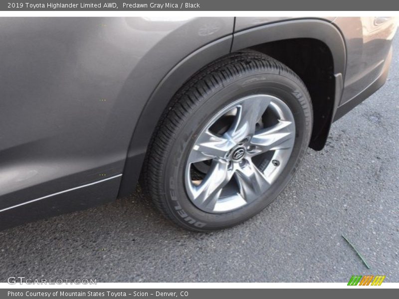 Predawn Gray Mica / Black 2019 Toyota Highlander Limited AWD