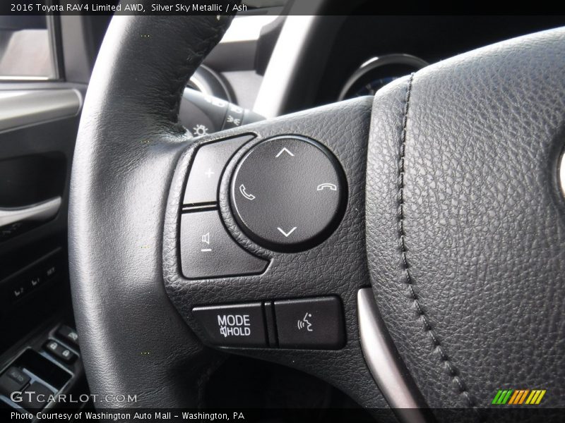 Silver Sky Metallic / Ash 2016 Toyota RAV4 Limited AWD