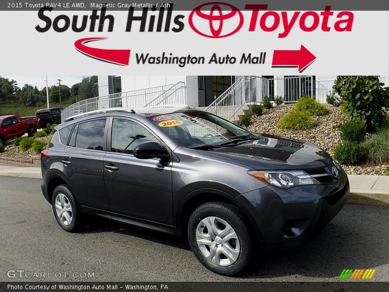 Magnetic Gray Metallic / Ash 2015 Toyota RAV4 LE AWD