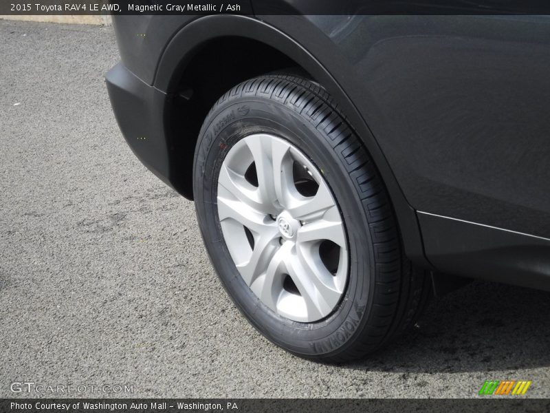 Magnetic Gray Metallic / Ash 2015 Toyota RAV4 LE AWD