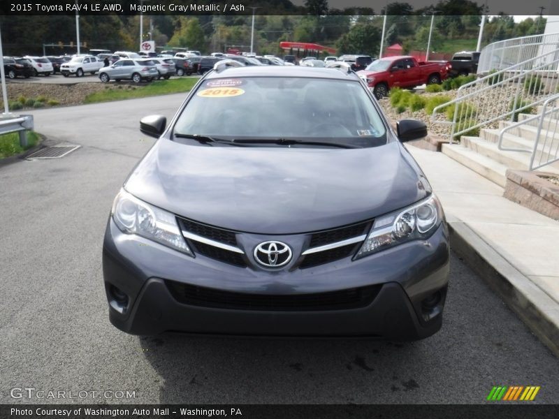 Magnetic Gray Metallic / Ash 2015 Toyota RAV4 LE AWD