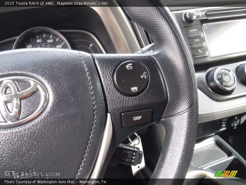 Magnetic Gray Metallic / Ash 2015 Toyota RAV4 LE AWD